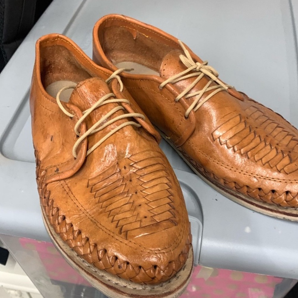 Men's Tan Leather Shoes